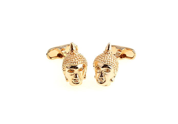 Buddha Avatar Cufflinks  Gold Luxury Cufflinks Metal Cufflinks Religious and Zen Wholesale & Customized  CL652860