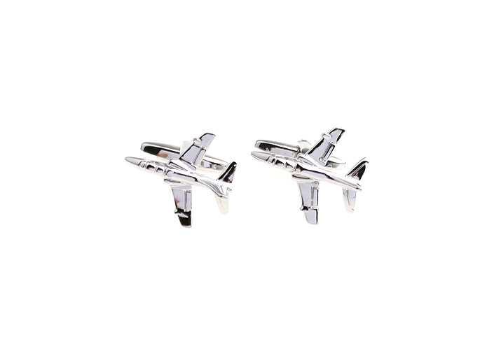 Airplane Cufflinks  Silver Texture Cufflinks Metal Cufflinks Military Wholesale & Customized  CL652888