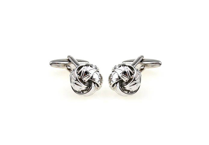  Silver Texture Cufflinks Metal Cufflinks Knot Wholesale & Customized  CL652913