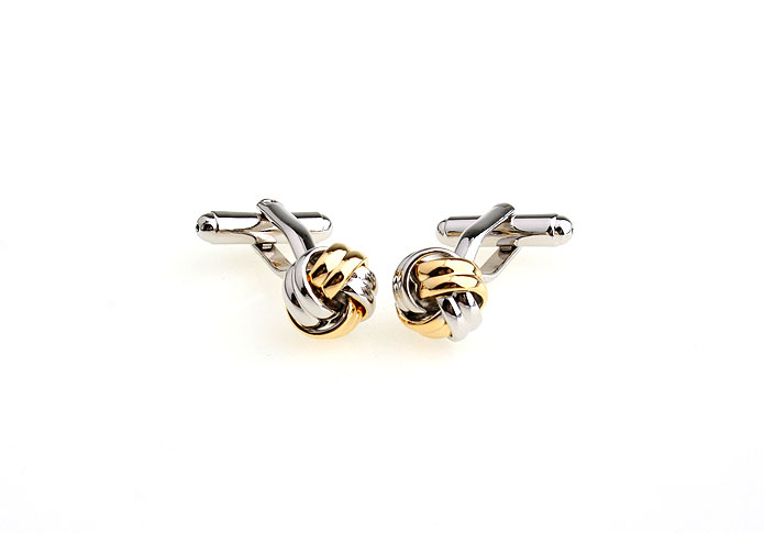  Gold Luxury Cufflinks Metal Cufflinks Knot Wholesale & Customized  CL652927