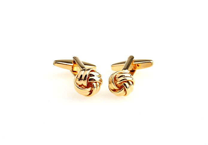  Gold Luxury Cufflinks Metal Cufflinks Knot Wholesale & Customized  CL652929