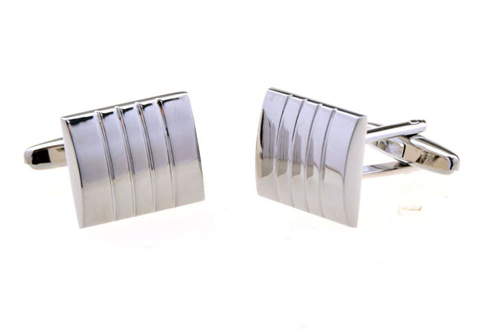  Silver Texture Cufflinks Metal Cufflinks Wholesale & Customized  CL653836