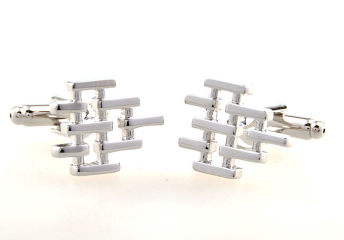  Silver Texture Cufflinks Metal Cufflinks Tools Wholesale & Customized  CL654239