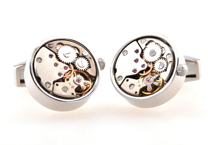 Steampunk with the smallest vintage watch movements Cufflinks  Multi Color Fashion Cufflinks Metal Cufflinks Tools Wholesale & Customized  CL654243