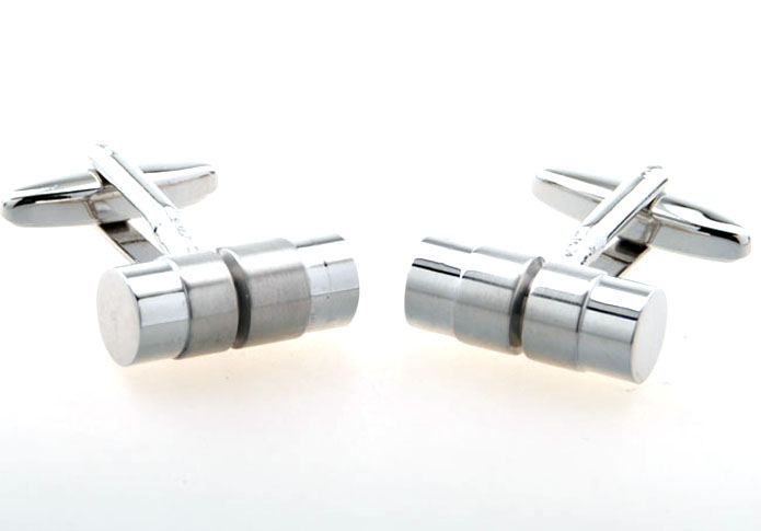  Silver Texture Cufflinks Metal Cufflinks Wholesale & Customized  CL654255