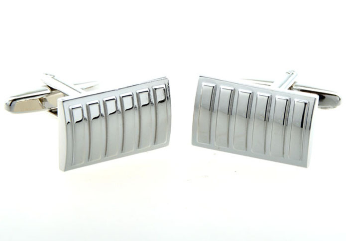 The keys of the piano Cufflinks  Silver Texture Cufflinks Metal Cufflinks Music Wholesale & Customized  CL654268