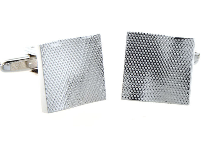  Silver Texture Cufflinks Metal Cufflinks Wholesale & Customized  CL654271