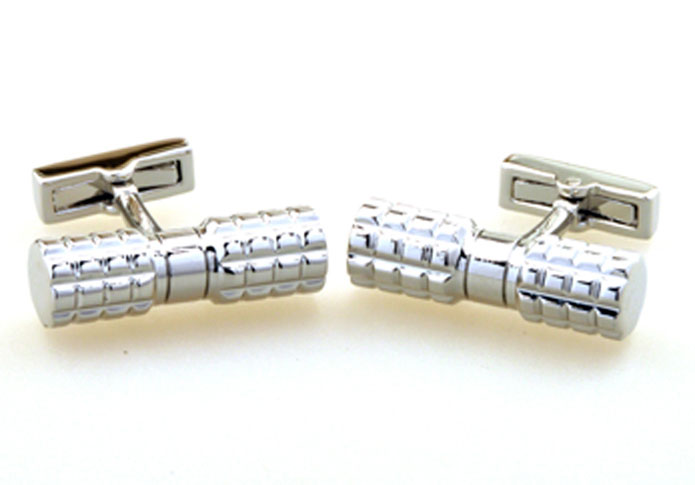Silver Texture Cufflinks Metal Cufflinks Tools Wholesale & Customized CL655170