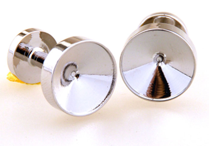 Silver Texture Cufflinks Metal Cufflinks Wholesale & Customized CL655259