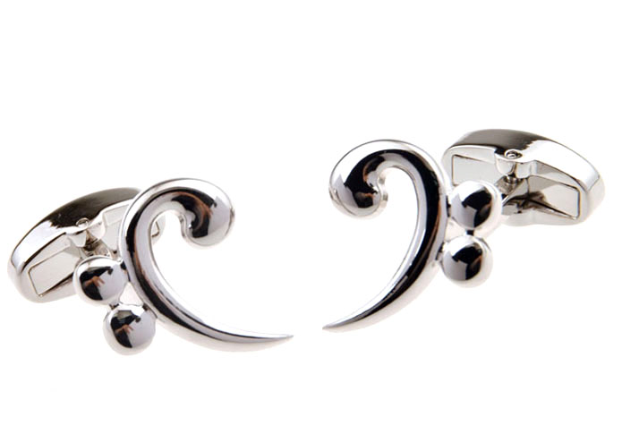 Silver Texture Cufflinks Metal Cufflinks Hipster Wear Wholesale & Customized CL655461