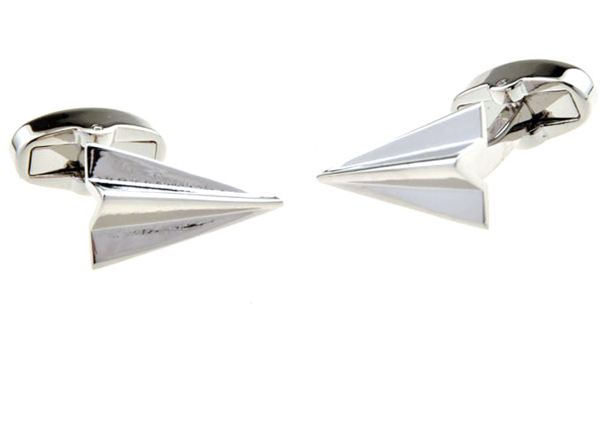 Paper Airplane Cufflinks Silver Texture Cufflinks Metal Cufflinks Military Wholesale & Customized CL655465