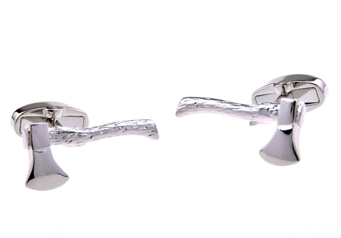 Ax Cufflinks Silver Texture Cufflinks Metal Cufflinks Tools Wholesale & Customized CL655467