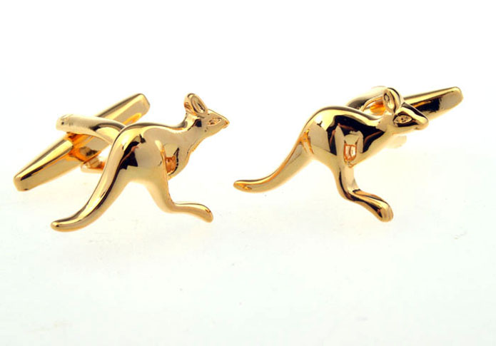 Kangaroo Cufflinks  Gold Luxury Cufflinks Metal Cufflinks Animal Wholesale & Customized  CL656048