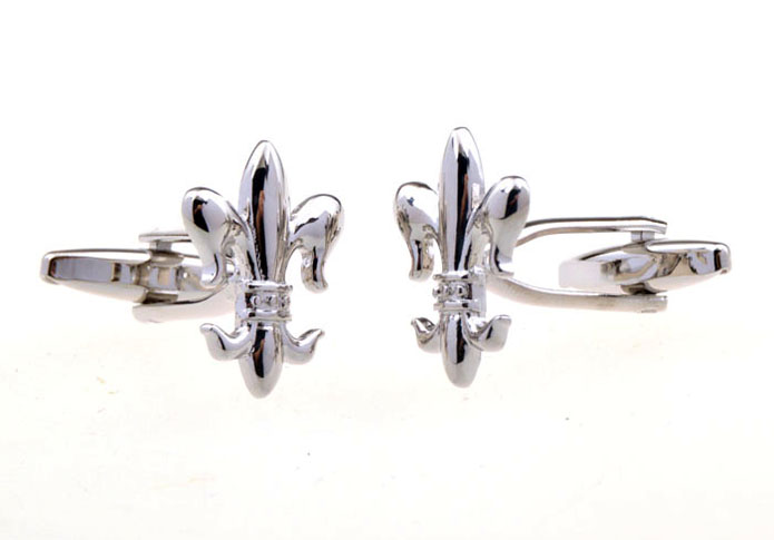Spear-Shaped Cufflinks  Silver Texture Cufflinks Metal Cufflinks Tools Wholesale & Customized  CL656055