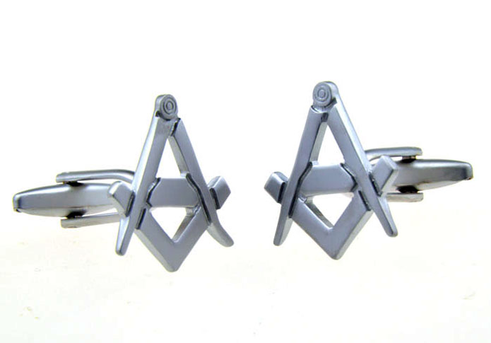 Compass Triangular Board Cufflinks  Silver Texture Cufflinks Metal Cufflinks Flags Wholesale & Customized  CL656063