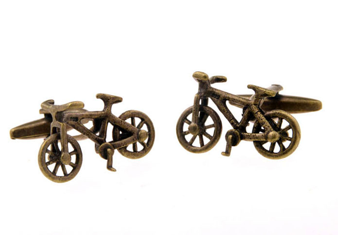 Bicycle Cufflinks  Bronzed Classic Cufflinks Metal Cufflinks Transportation Wholesale & Customized  CL656066