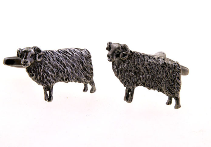 Sheep Cufflinks  Gun Metal Color Cufflinks Metal Cufflinks Animal Wholesale & Customized  CL656197