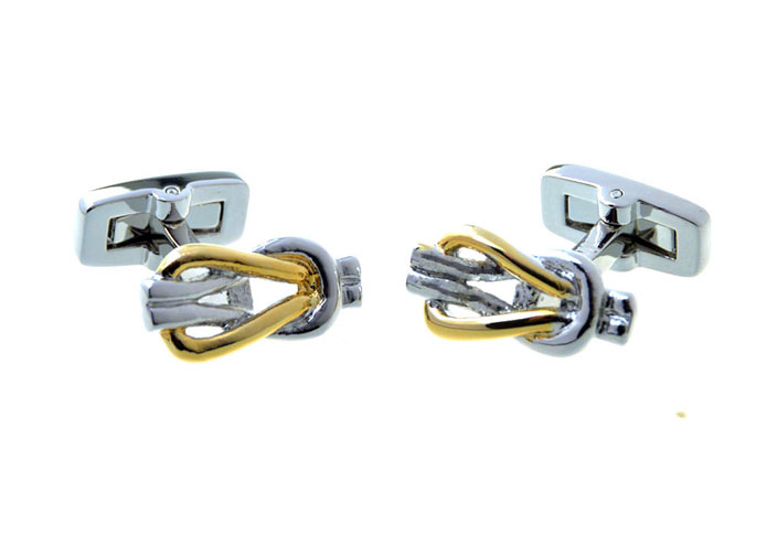 Rope Knot Cufflinks  Gold Luxury Cufflinks Metal Cufflinks Knot Wholesale & Customized  CL656673