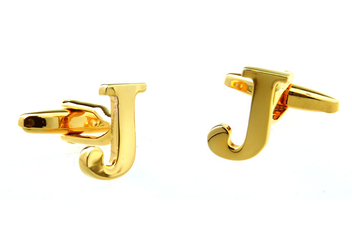 26 Letter G Cufflinks  Gold Luxury Cufflinks Metal Cufflinks Symbol Wholesale & Customized  CL656917