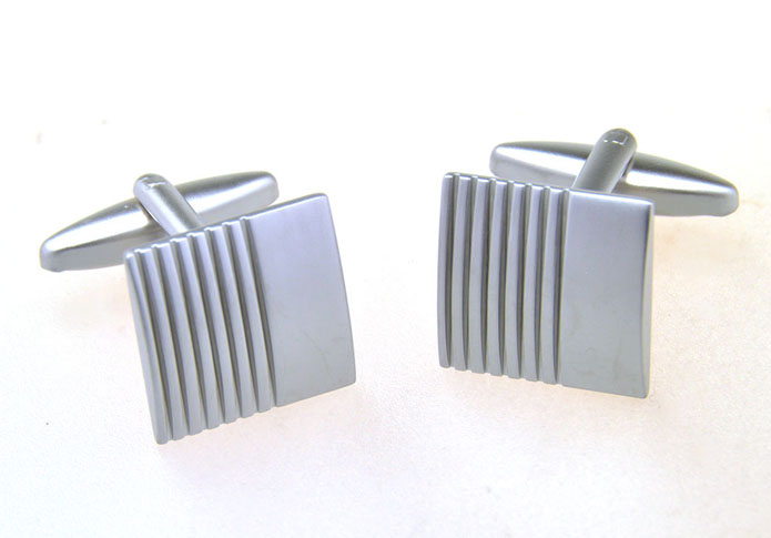  Silver Texture Cufflinks Metal Cufflinks Wholesale & Customized  CL656945