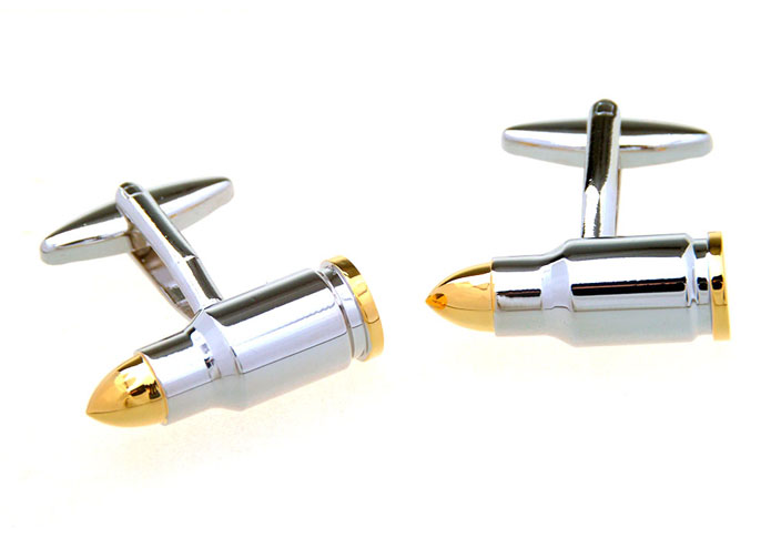 Bullet Cufflinks  Gold Luxury Cufflinks Metal Cufflinks Military Wholesale & Customized  CL656952