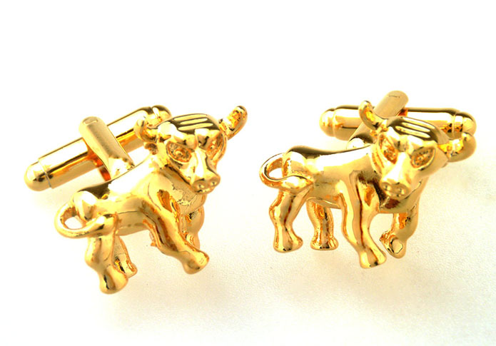 Cattle Cufflinks  Gold Luxury Cufflinks Metal Cufflinks Animal Wholesale & Customized  CL656955