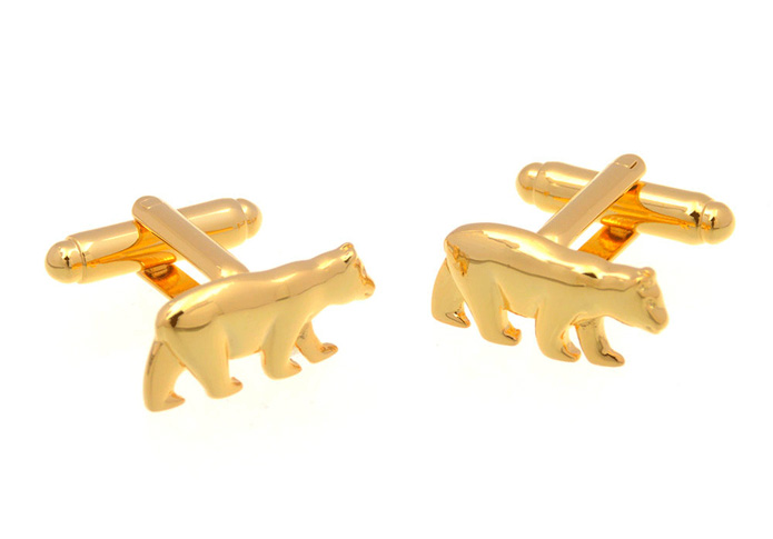 Polar Bear Cufflinks  Gold Luxury Cufflinks Metal Cufflinks Animal Wholesale & Customized  CL657048