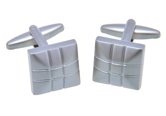  Silver Texture Cufflinks Metal Cufflinks Wholesale & Customized  CL657065