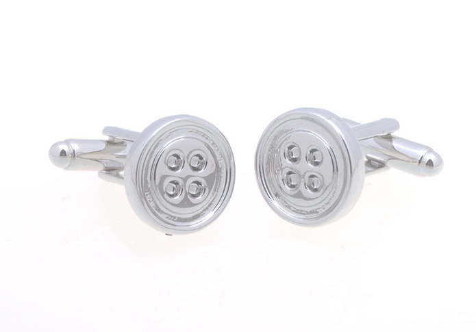  Silver Texture Cufflinks Metal Cufflinks Wholesale & Customized  CL657095