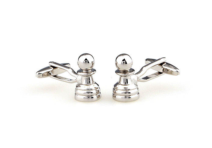 Chess pawns Cufflinks  Silver Texture Cufflinks Metal Cufflinks Functional Wholesale & Customized  CL666800