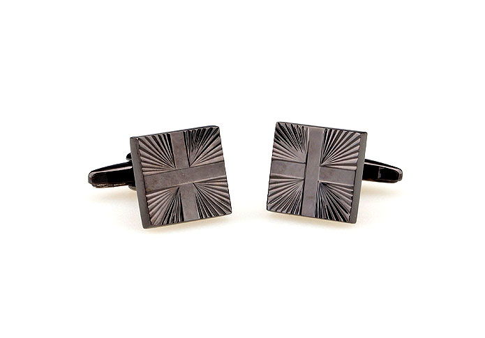 Cross Cufflinks  Gray Steady Cufflinks Metal Cufflinks Religious and Zen Wholesale & Customized  CL666891