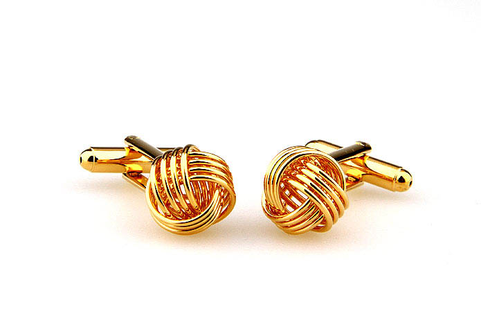  Gold Luxury Cufflinks Metal Cufflinks Knot Wholesale & Customized  CL667035