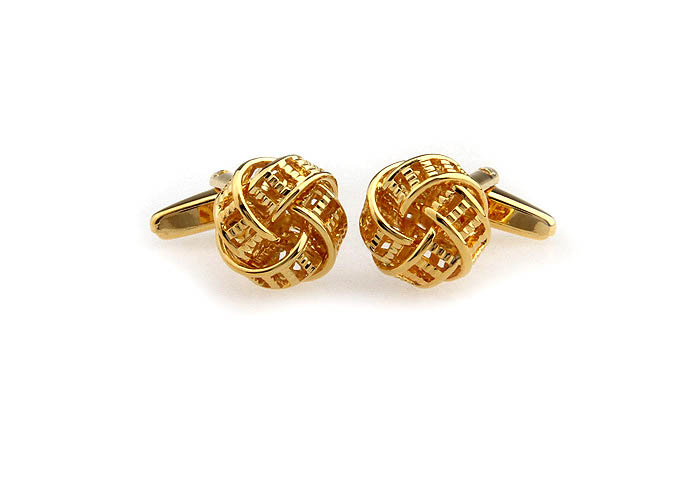  Gold Luxury Cufflinks Metal Cufflinks Knot Wholesale & Customized  CL667118