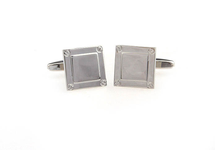  Silver Texture Cufflinks Metal Cufflinks Wholesale & Customized  CL667149