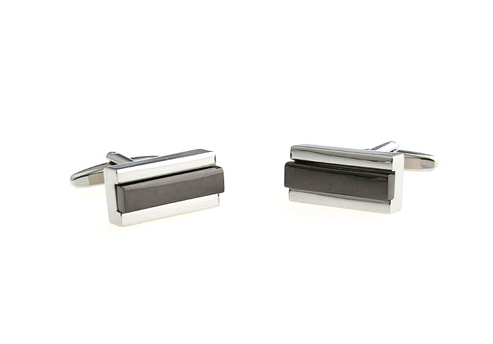  Gray Steady Cufflinks Metal Cufflinks Wholesale & Customized  CL667197