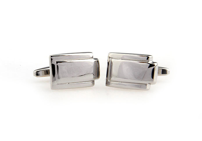  Silver Texture Cufflinks Metal Cufflinks Wholesale & Customized  CL667348