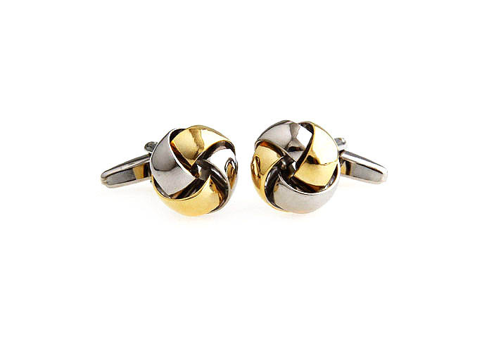  Gold Luxury Cufflinks Metal Cufflinks Knot Wholesale & Customized  CL667410