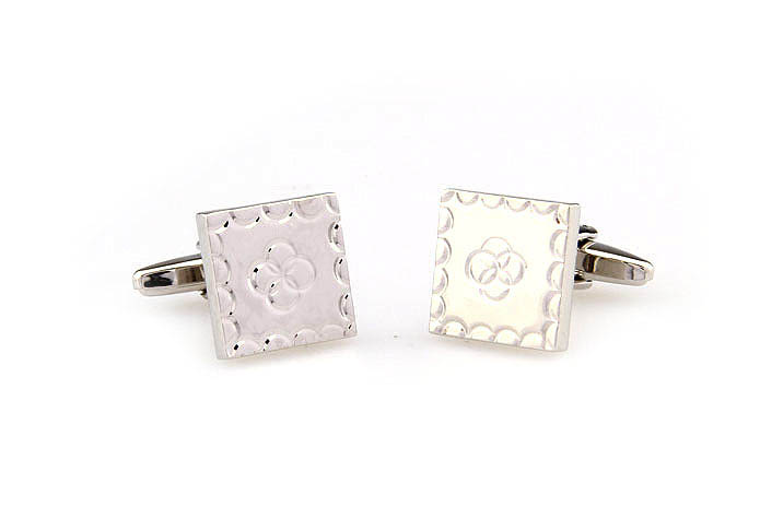 Fourth Ring Cufflinks  Silver Texture Cufflinks Metal Cufflinks Flags Wholesale & Customized  CL667654