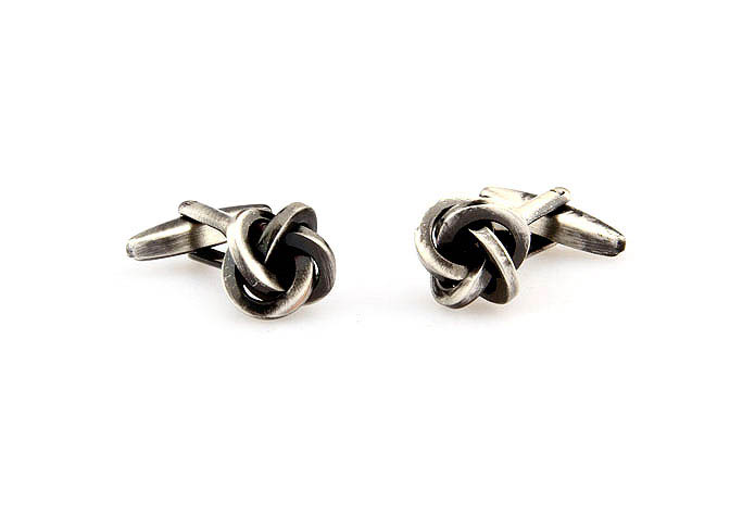  Gray Steady Cufflinks Metal Cufflinks Knot Wholesale & Customized  CL667675