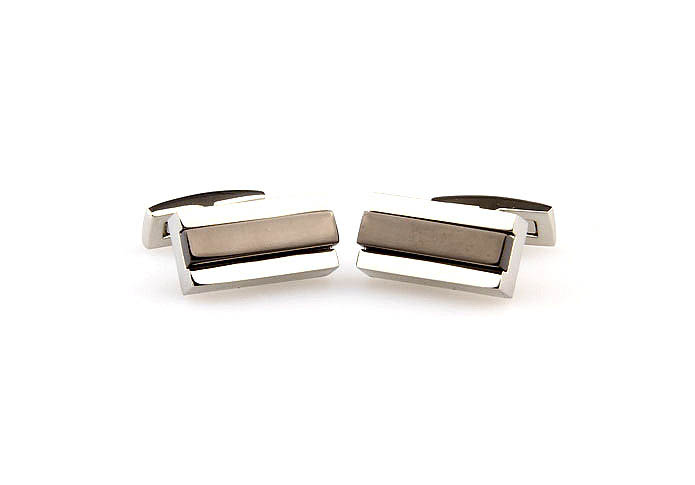  Gray Steady Cufflinks Metal Cufflinks Wholesale & Customized  CL667743