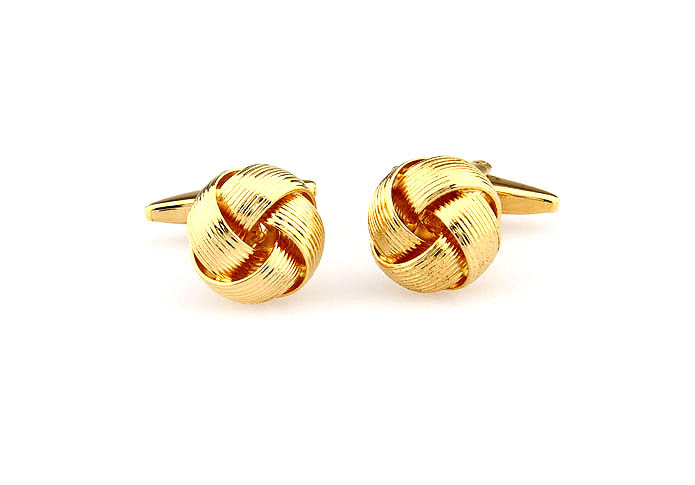  Gold Luxury Cufflinks Metal Cufflinks Knot Wholesale & Customized  CL667894
