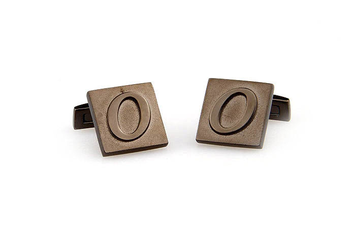 26 Letters O Cufflinks  Gray Steady Cufflinks Metal Cufflinks Symbol Wholesale & Customized  CL668065