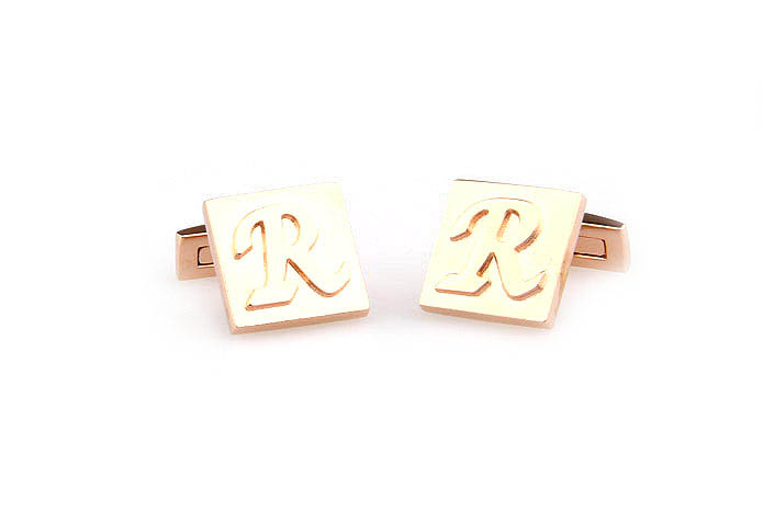 26 Letters R Cufflinks  Bronzed Classic Cufflinks Metal Cufflinks Symbol Wholesale & Customized  CL668091