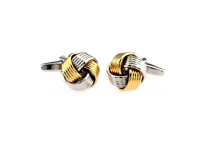  Gold Luxury Cufflinks Metal Cufflinks Knot Wholesale & Customized  CL668164