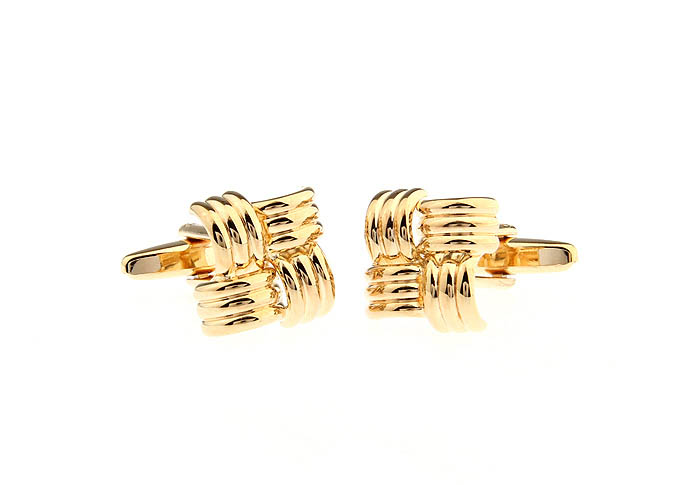  Gold Luxury Cufflinks Metal Cufflinks Knot Wholesale & Customized  CL668168
