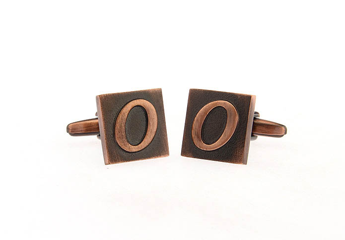26 Letters O Cufflinks  Bronzed Classic Cufflinks Metal Cufflinks Symbol Wholesale & Customized  CL668257