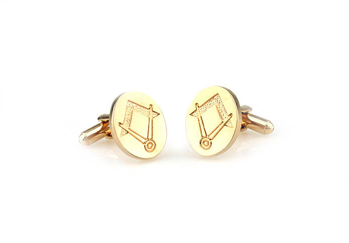 Masonic symbol Cufflinks  Gold Luxury Cufflinks Metal Cufflinks Tools Wholesale & Customized  CL671423