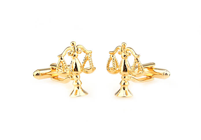 Libra Cufflinks  Gold Luxury Cufflinks Metal Cufflinks Tools Wholesale & Customized  CL671440