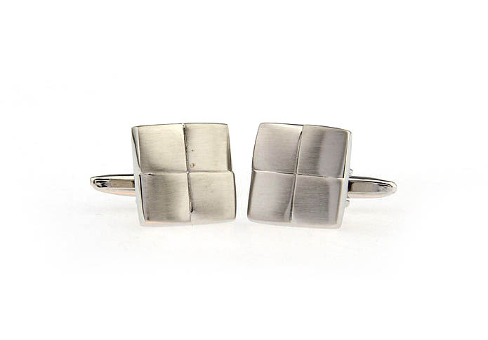  Silver Texture Cufflinks Metal Cufflinks Wholesale & Customized  CL671594