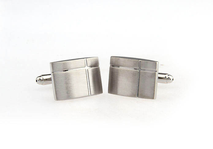  Silver Texture Cufflinks Metal Cufflinks Wholesale & Customized  CL671635